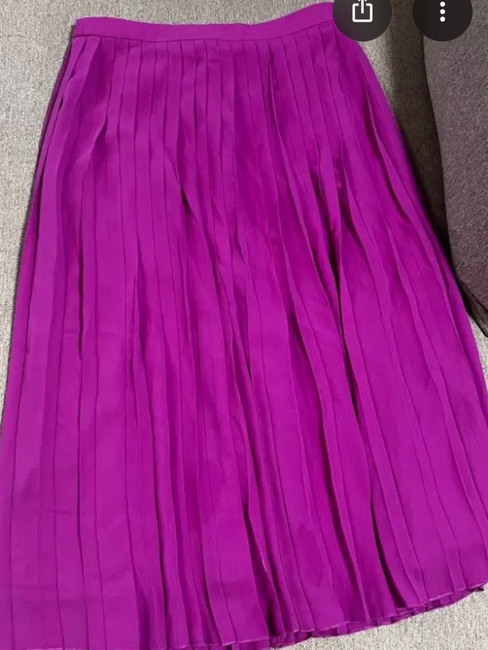 Women’s Pleated Midi Skirt in Fuchsia